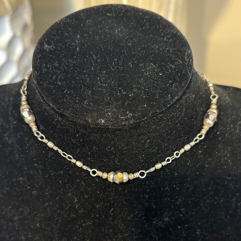 Brighton Two-Tone Beaded Anklet